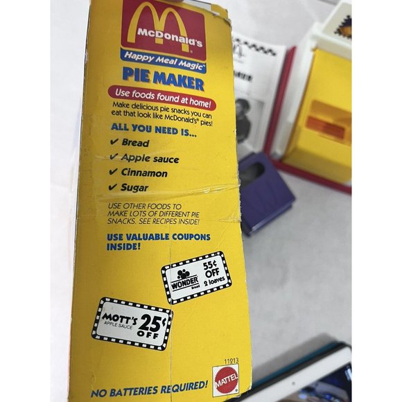 Vintage McDonald's Happy Meal Magic Pie Maker In Box 1993 Almost Complete - Picture 8 of 16